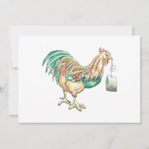 Invitation Réveillez-vous avec du thé