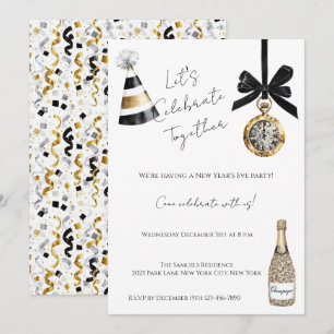 Invitation Réveillon du Nouvel An