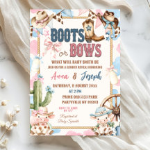 Révélation de sexe Boots or Bows Wild West