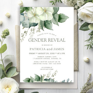 Invitation Révélation du sexe de bébé élégante et moderne ave