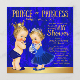 Invitation Révélation du sexe du prince ou de la princesse en