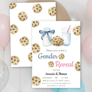 Invitation Révélation du sexe par les laits et biscuits