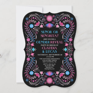 Invitation Révélation mexicaine de genre Fiesta