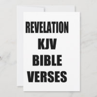 "Révélation Versets de la Bible KJV" Typographie