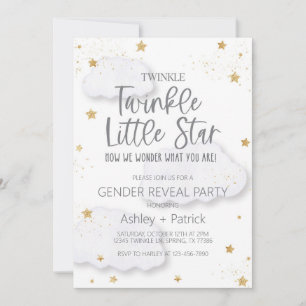 Invitation révélatrice de genre Twinkle