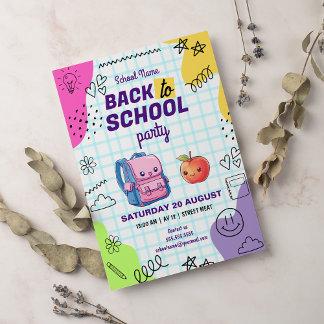 Invitation Revenir à la fête scolaire