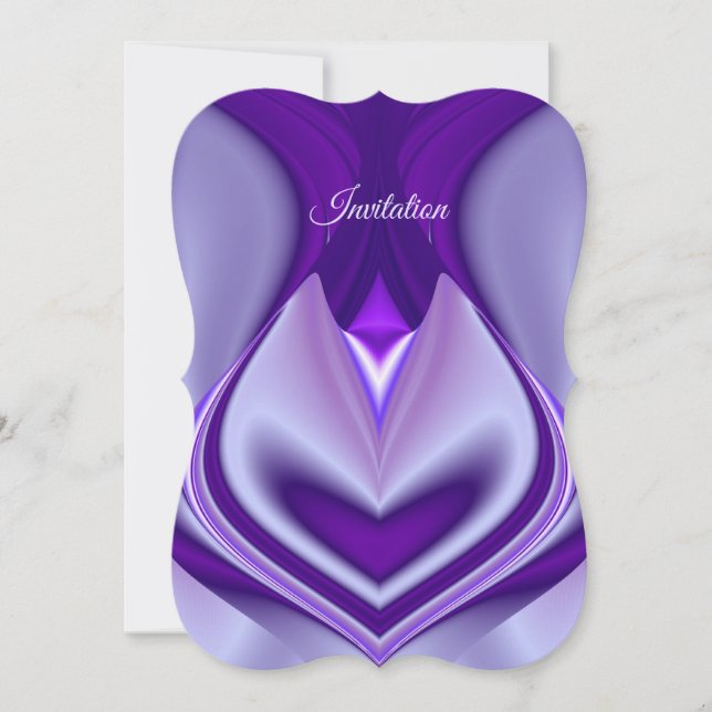 Invitation Rêves arc-en-ciel à fleurs violettes (Devant)