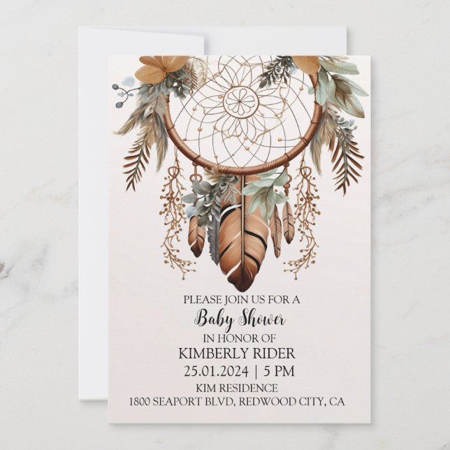 Invitation Rêves les plus doux (Devant)