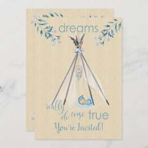 Invitation Rêves vraiment venir Vrai Boho DreamCatcher Tipi