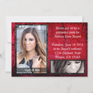 Invitation Revêtement photo Red Rocker