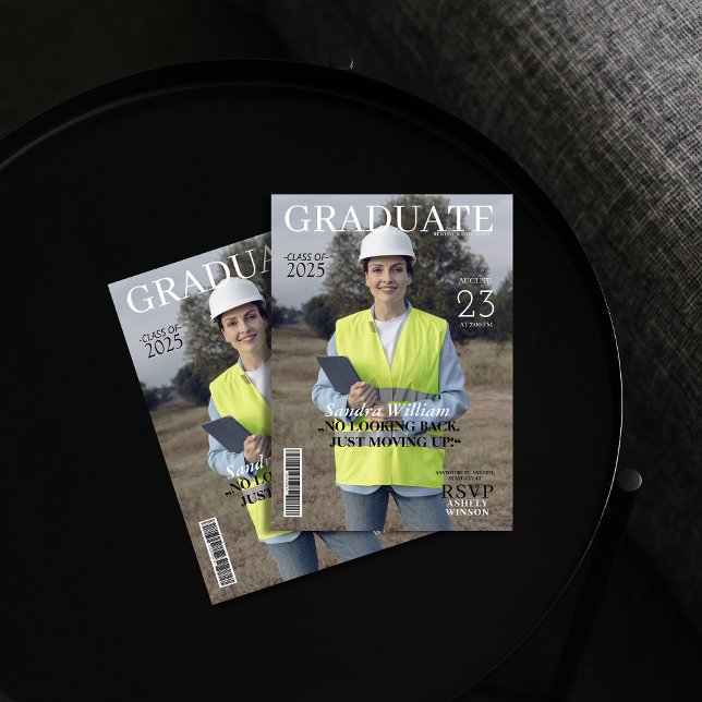 Invitation Revue d'ingénieur photo Graduation (Créateur téléchargé)