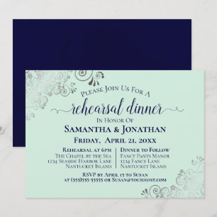 Invitation Revue et dîner des Mariages verts Marine & Neo Min