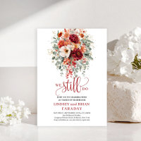 Riche Marsala Floral Automnal Nous Invitons Encore