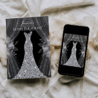 Rideaux d'argent Robe femmes 60e fête d'anniversai