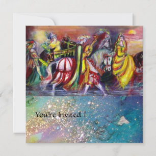 Invitation RIDEAUX DE CHEVAUX, MUSIQUE DE NUIT, Étincelles Bl