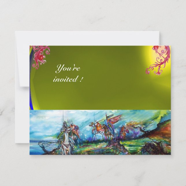 INVITATION RIDERS DANS LA TEMPÊTE JAUNE JAUNE JAUNE (Devant)