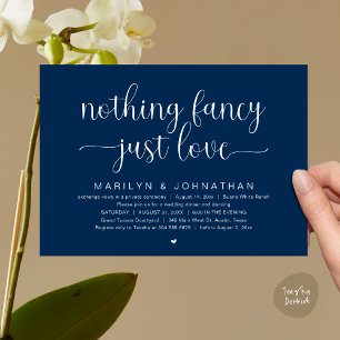 Invitation Rien De Chic, Juste De L'Amour, Dîner Mariage Dans