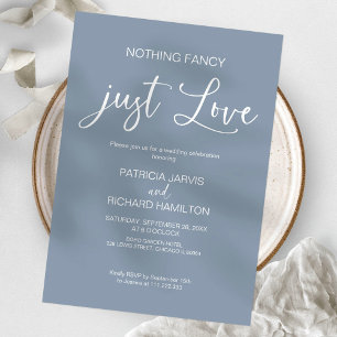 Invitation Rien De Fancy Just Love Mariage intime