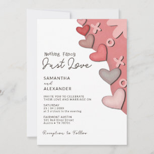 Invitation Rien De Fancy Just Love Modern Retro Vibes Mariage