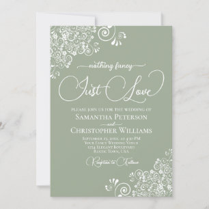 Invitation Rien De Fancy Just Love Sage Green Mariage