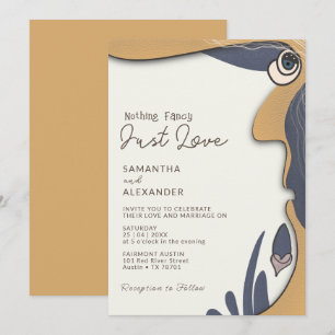 Invitation Rien De Fancy Just Love Super les années 70 Vibes