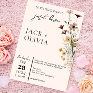 Invitation Rien de fantaisie Juste aimer moderne mignon maria