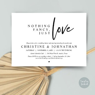 Invitation Rien de Fantaisie, Juste de l'Amour, Dîner de Mari