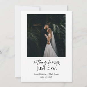 Invitation Rien De fantaisiste, Juste Amour Elopement Faire-p