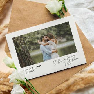 Invitation « Rien de fantaisiste, juste de l'amour » Annonce 