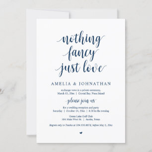 Invitation Rien de fantaisiste, juste de l'amour, Fugue, Bleu