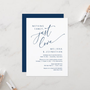Invitation Rien de fantaisiste, juste de l'amour, mariage int