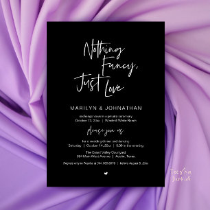Invitation Rien de Fantaisiste, Juste de l'Amour, Mariage Min