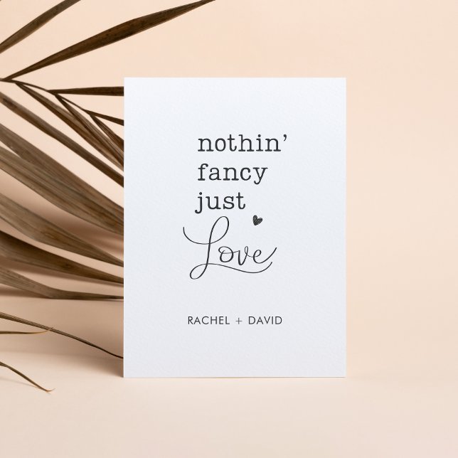 Invitation Rien de fantaisiste, juste de l'amour Nous nous so (Créateur téléchargé)