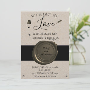 Invitation Rien de fantaisiste, juste un elopement stylo et e