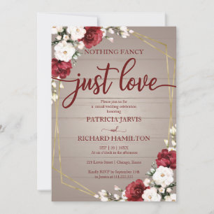 Invitation Rien de fantaisiste, juste un mariage géométrique