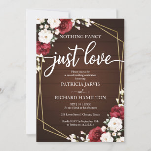 Invitation Rien de fantaisiste, juste un mariage géométrique 