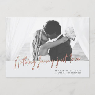 Invitation Rien De Fantastique Juste Amour Elopement Faire-pa