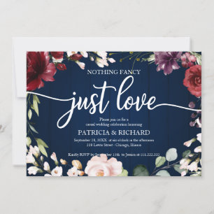 Invitation Rien de Fantastique Juste Amour Mariage Bordeaux B