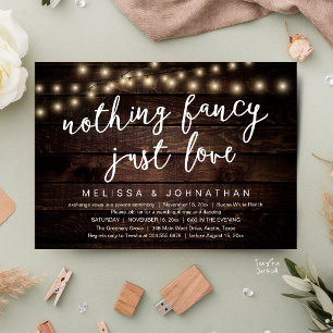 Invitation Rien de Fantastique Juste des Guirlandes Lumineuse