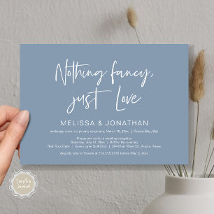 Invitation Rien De Fncy, Amour, Parti Mariage Elopement