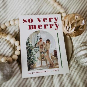 Invitation RILEY Bold So Very Joyeux Arch Christmas Card