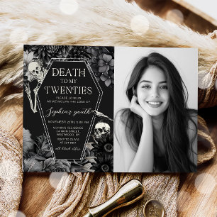 Invitation RIP 20s 30th Birthday Death to my Youth