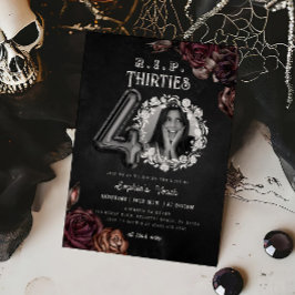 Invitation RIP 30s 40th Birthday Death to my Youth Photo