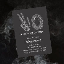 RIP Années 20 Squelette Funérailles 30e Anniversai