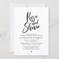 Rise and Shine, Mariage de la poste Fête de Brunch
