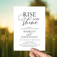 Rise and Shine, mariage de la poste Fête de Brunch