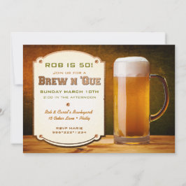 Invitation Rivets en cuir de bière brasser N 'Que