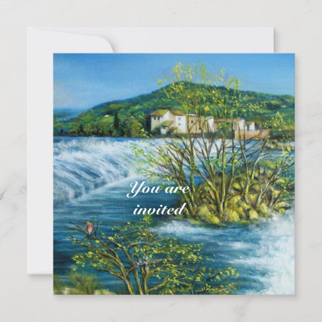 Invitation RIVIÈRE ARNO ,PAYSAGE DE FLORENCE TOUSCAN Invitati (Devant)