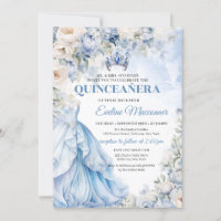 Robe bleu et ivoire bleu princesse bleue