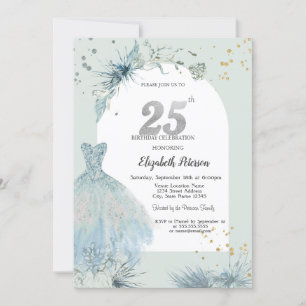 Invitation Robe chic Hiver 25e anniversaire